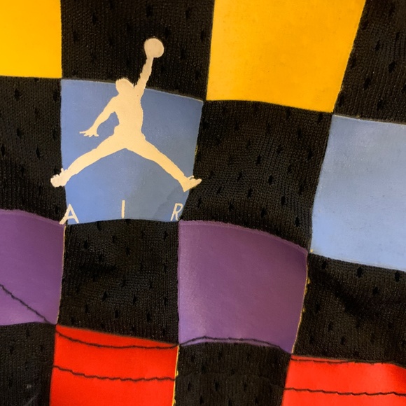 Jordan Printed Shorts Legacy AJ3 Sz XL Dots Checkered Sty# DD5251-010 - Picture 4 of 7